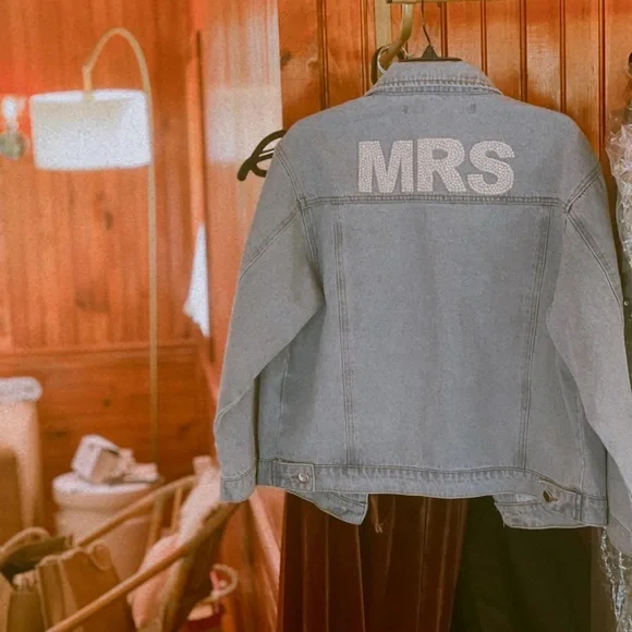 Untamed Petals Embellished MRS Jean Jacket - Picture 5 of 5